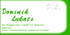 dominik lukats business card